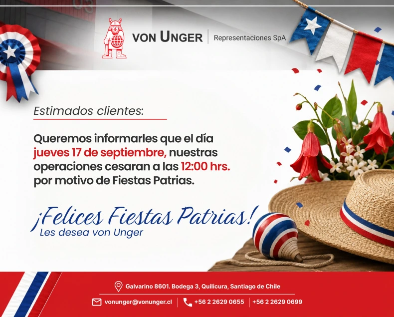 Horario fiestas patrias